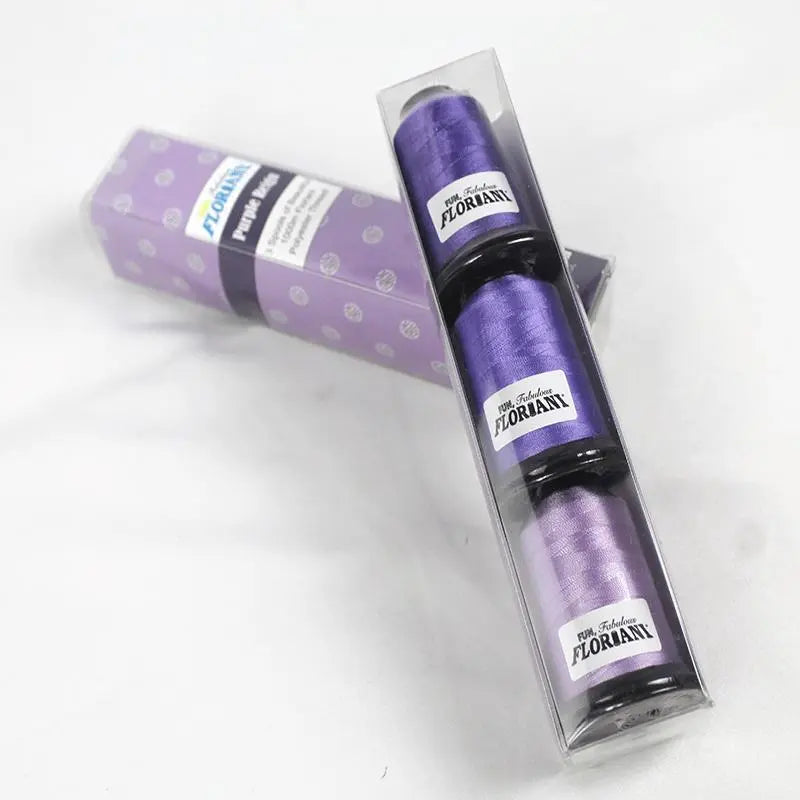 Floriani Thread  3 SPOOL SET - PURPLE REIGN PURPLE