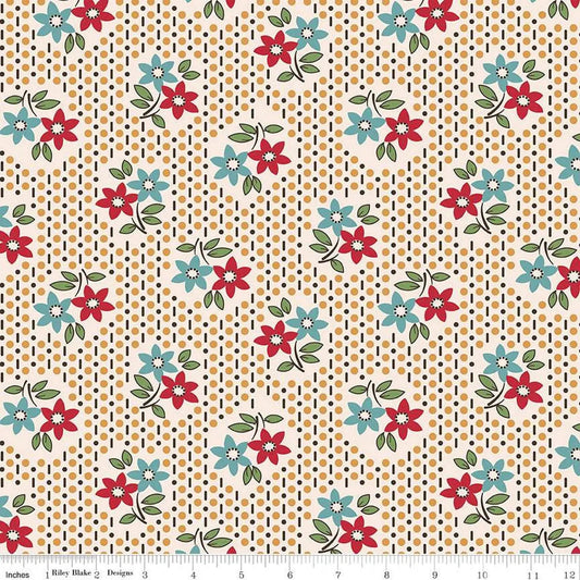 Gentler Times Nostalgia Cider Cotton Wideback Fabric per yard