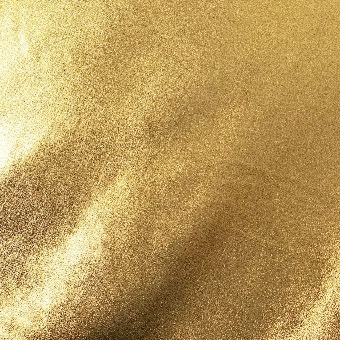 Metallic Lame Foil Spandex Knit Fabric | Gold