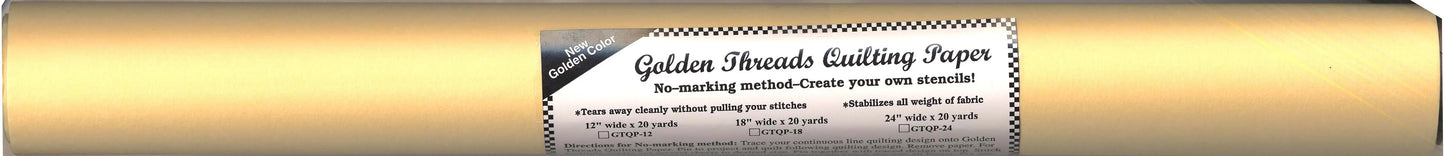 Golden Threads Quilting Paper 24in x 20yds