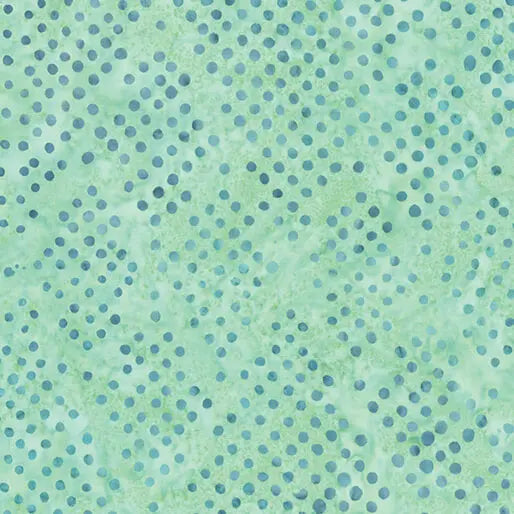 Green Mint Diamond Dots Cotton 44"/45" Fabric Per Yard