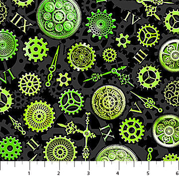 Green Timeless Good Together Cotton 44"/45" Fabric Per Yard