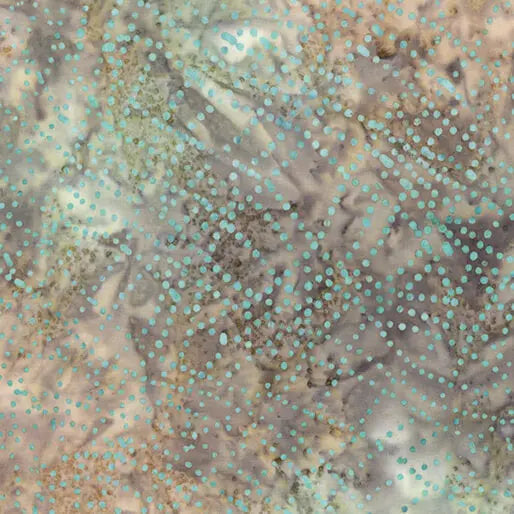 Grey Stone Wave Dots Cotton 44"/45" Fabric Per Yard