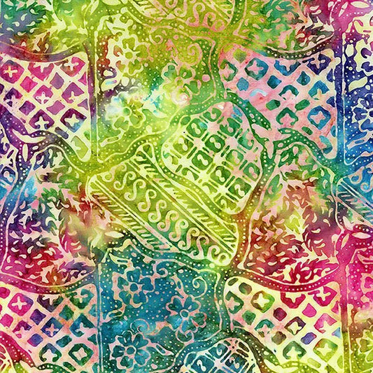 Happy Starflowers & Dots Cotton Wideback Fabric per yard