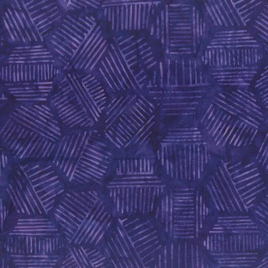 Hexies Eggplant 81700-86 Cotton 44"/45" Fabric Per Yard