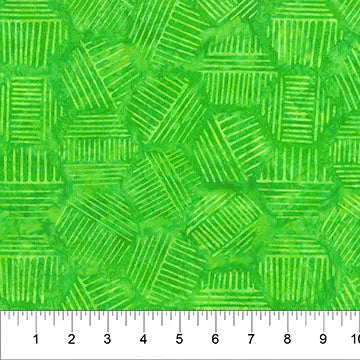 Hexies Spring Green 81700-73 Cotton 44"/45" Fabric Per Yard