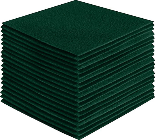 FabricLA Acrylic Felt Craft Sheet Packs – Hunter Green | Soft 100% Acrylic Felt Sheets for DIY & Crafts
