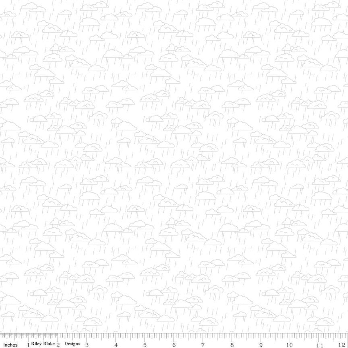 Hush Hush 5 When Skies are Gray Cotton 43"/44" Fabric Per Yard