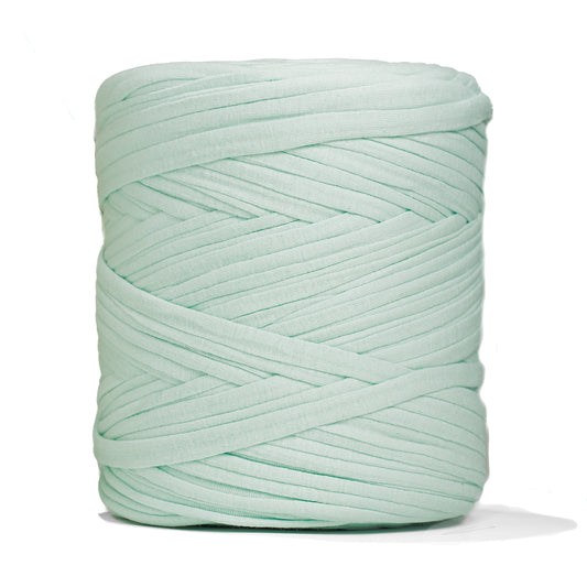 Recycled T-Shirt Fabric Yarn - Ice Green Color