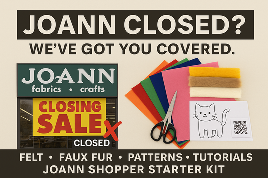 Joann Shopper Starter Kit – Felt & Faux Fur Precut Bundle for DIY Crafts