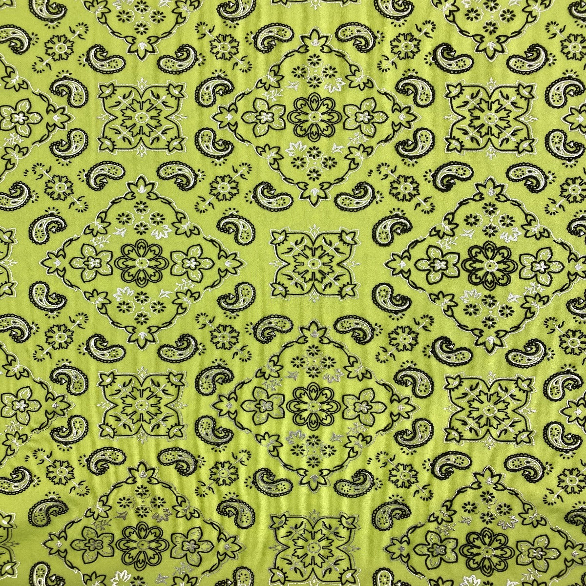 Bandana Paisley Print Spandex Fabric