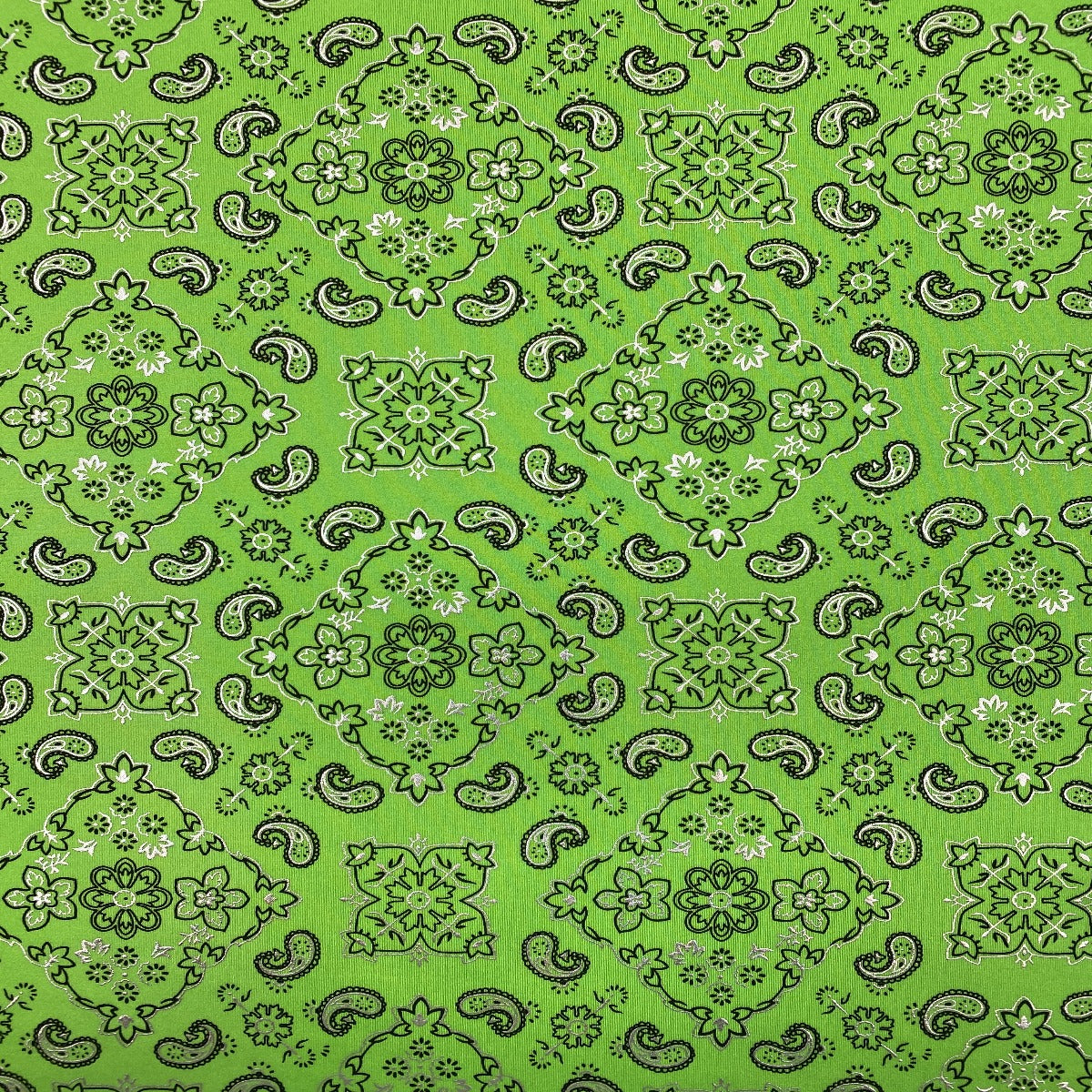Bandana Paisley Print Spandex Fabric