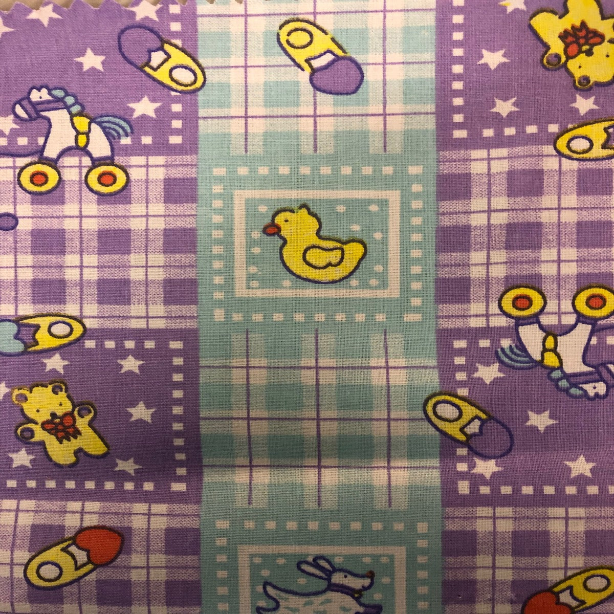 Rubber Ducky Print Poly Cotton Fabric
