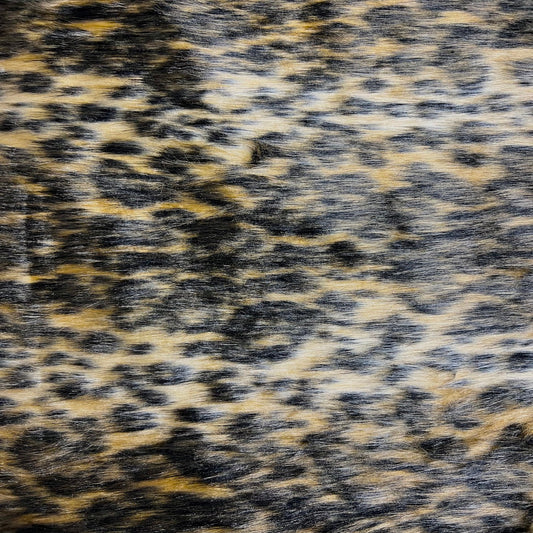 Leopard Print Faux Fur Fabric
