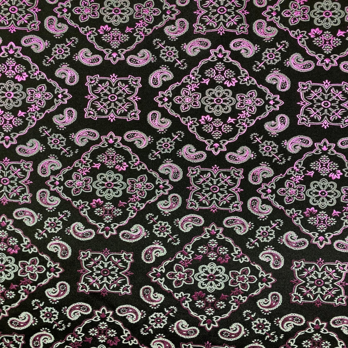 Bandana Paisley Print Spandex Fabric