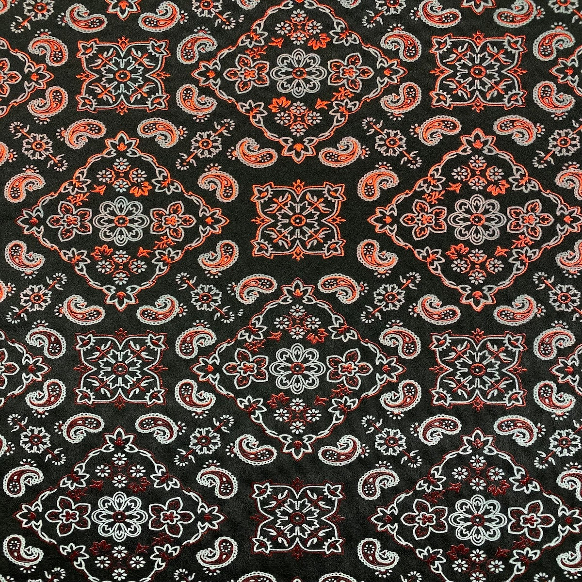 Bandana Paisley Print Spandex Fabric