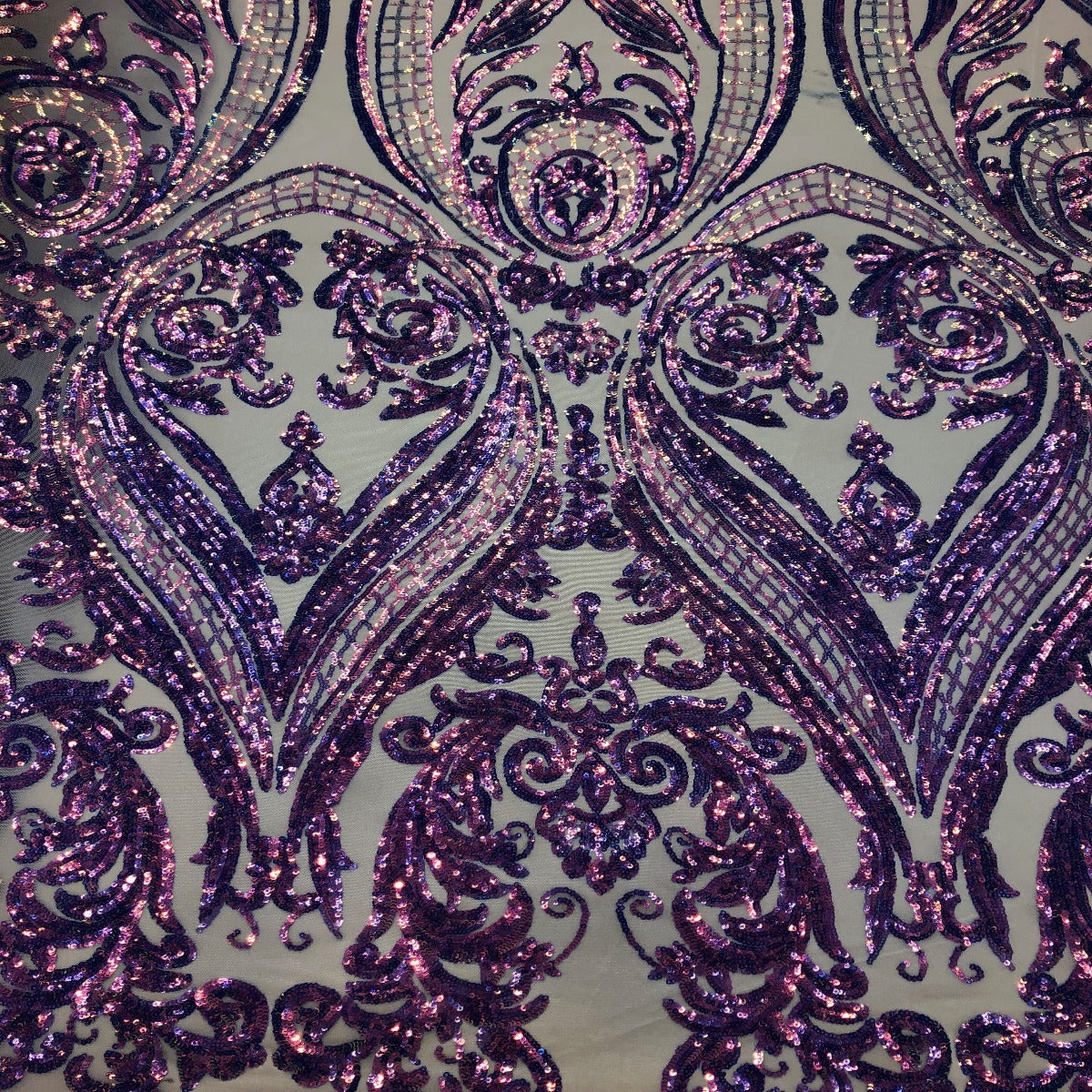 Catina Damask Stretch Sequins Fabric