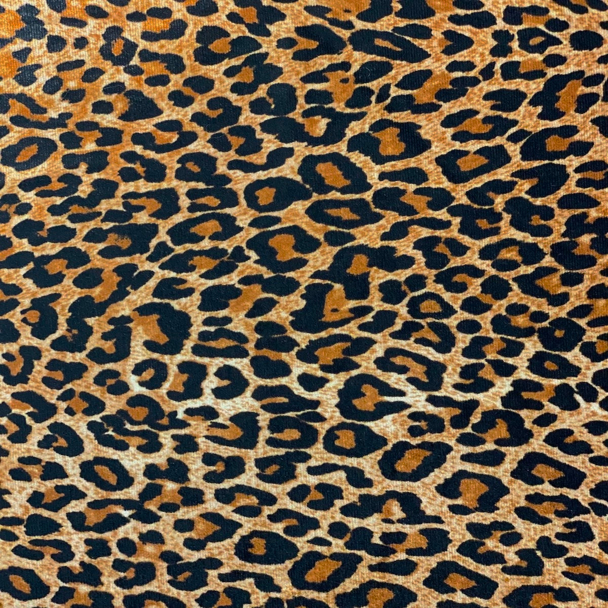 Leopard Print Stretch Velvet Fabric