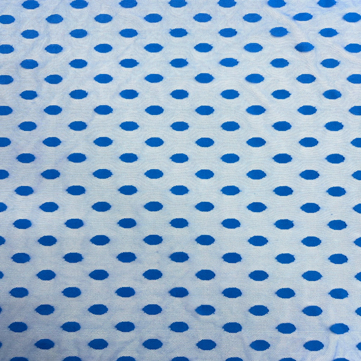 Flocked Polka Dot Mesh Fabric