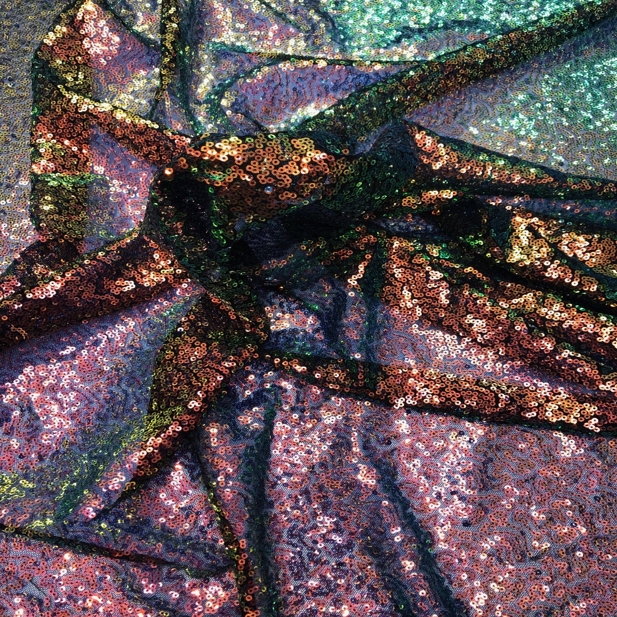 Iridescent All Over Sequins Fabric