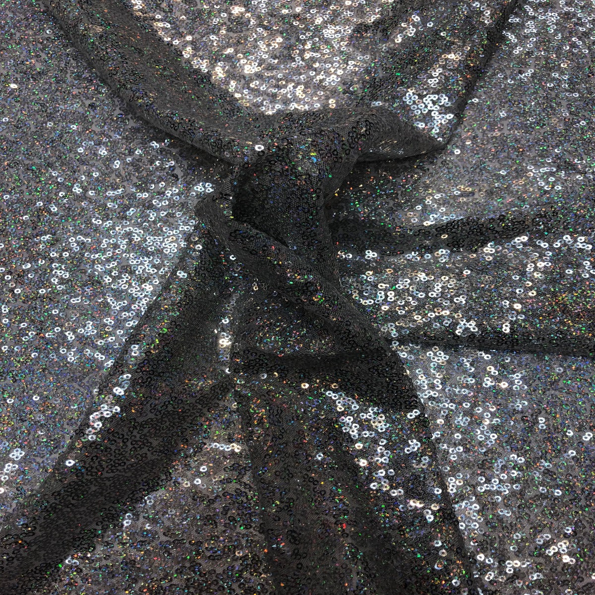 Iridescent All Over Sequins Fabric