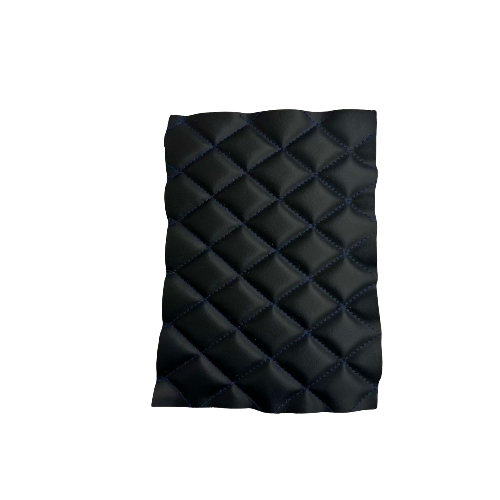 Diamond Quilted Foam Backed Faux Leather Vinyl Fabric