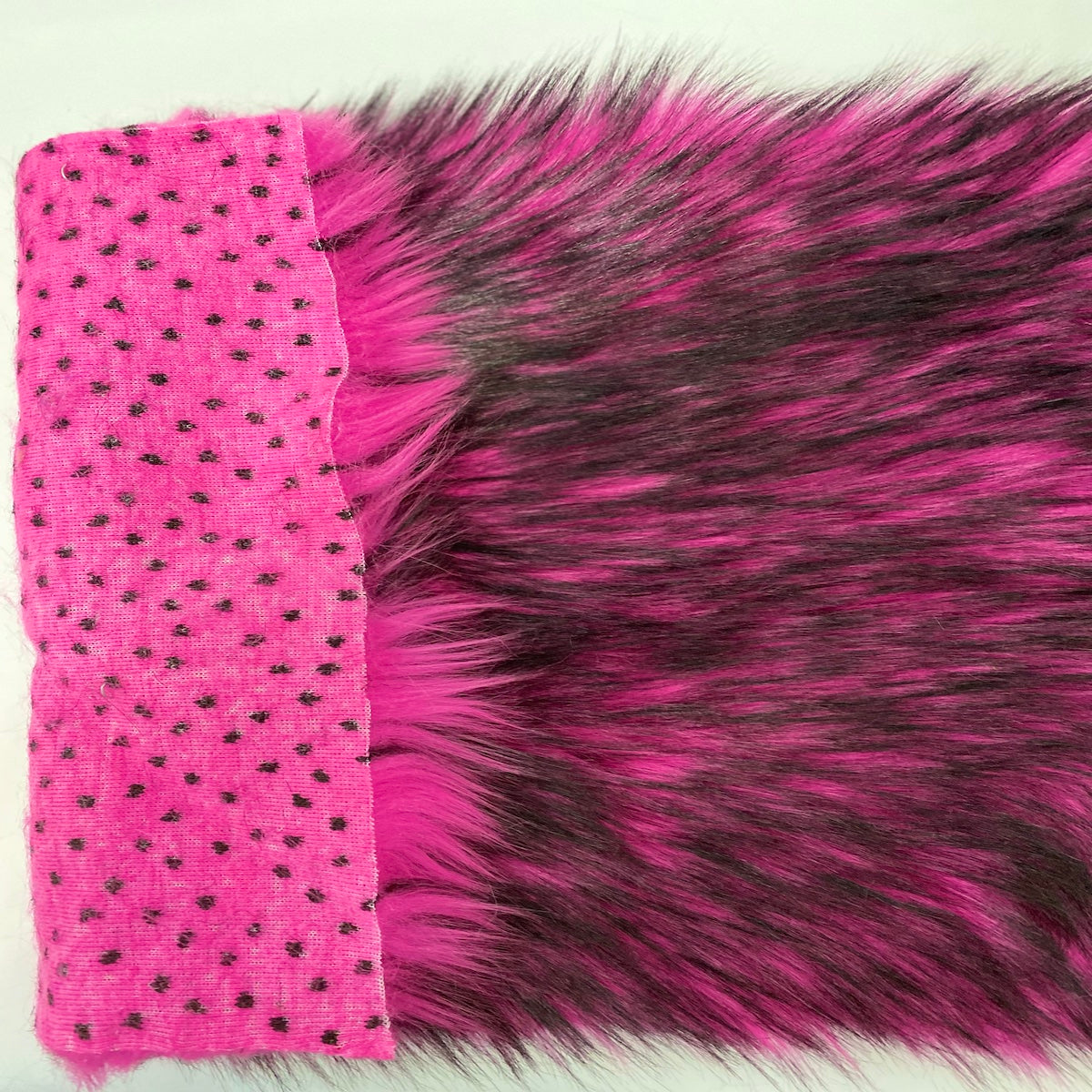 Husky Print Long Pile Shaggy Faux Fur Fabric