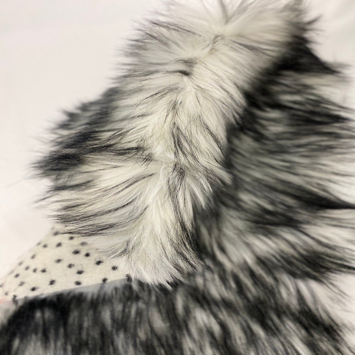 Husky Print Long Pile Shaggy Faux Fur Fabric