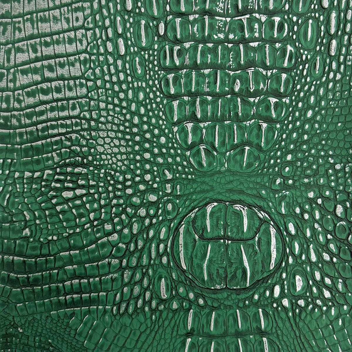 Mugger Two Tone Gator Faux Leather Vinyl Fabric