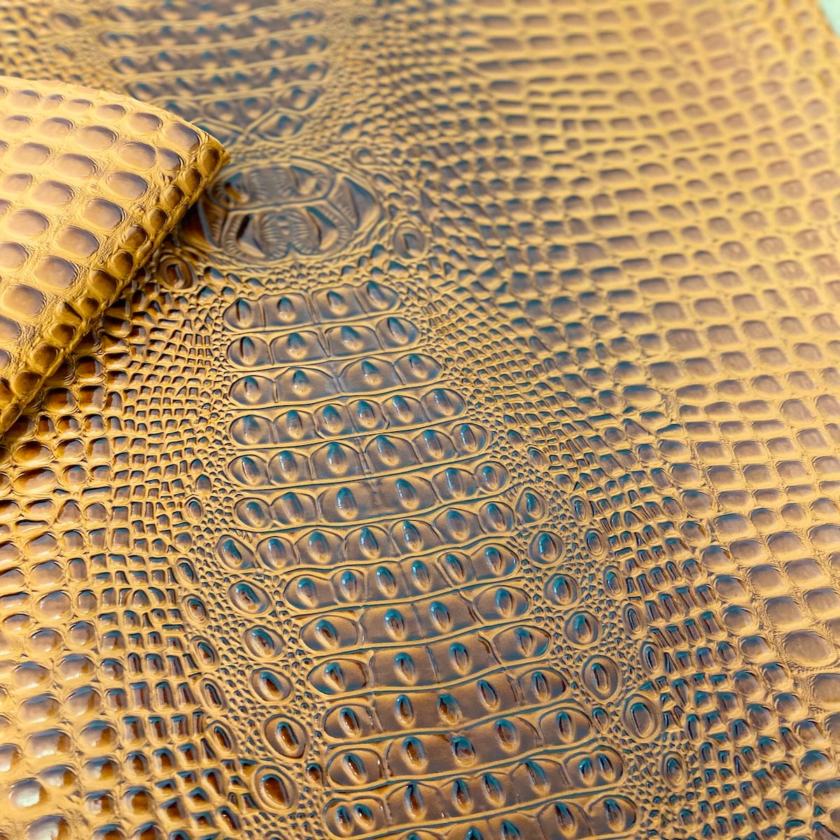 Aussie 3D Embossed Gator Vinyl Fabric