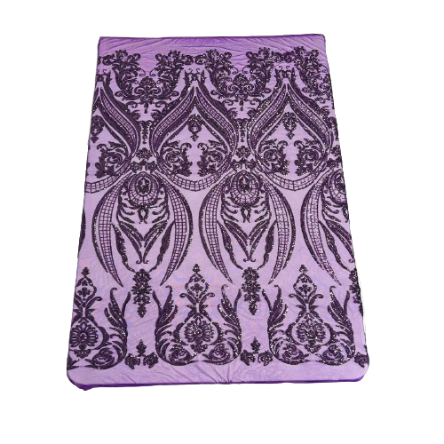 Catina Damask Stretch Sequins Fabric