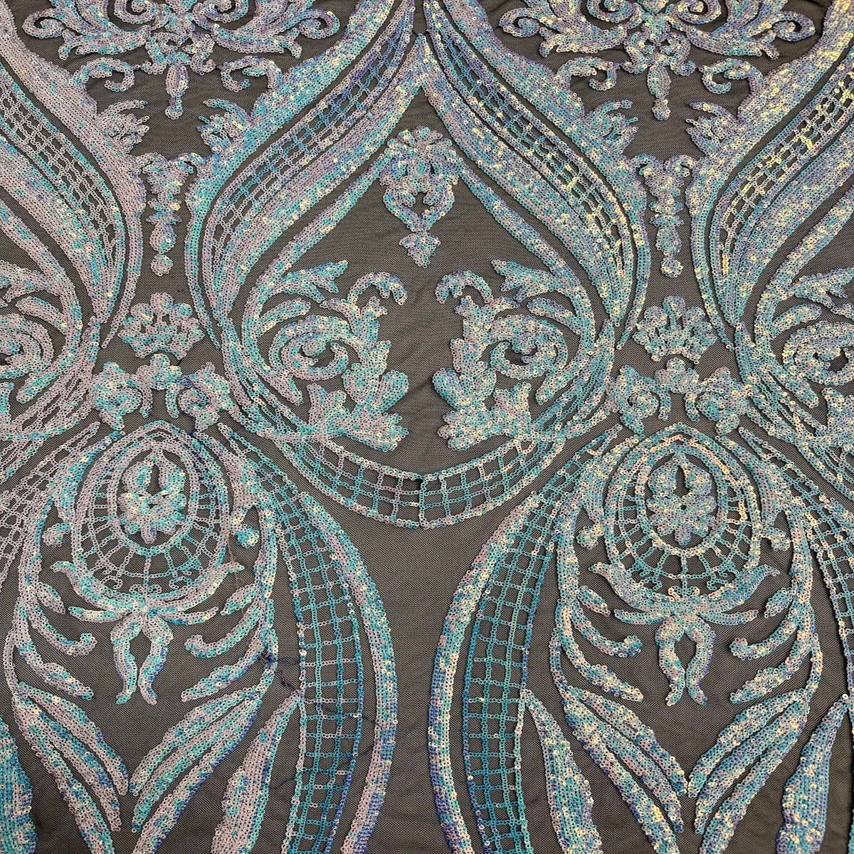 Catina Damask Stretch Sequins Fabric