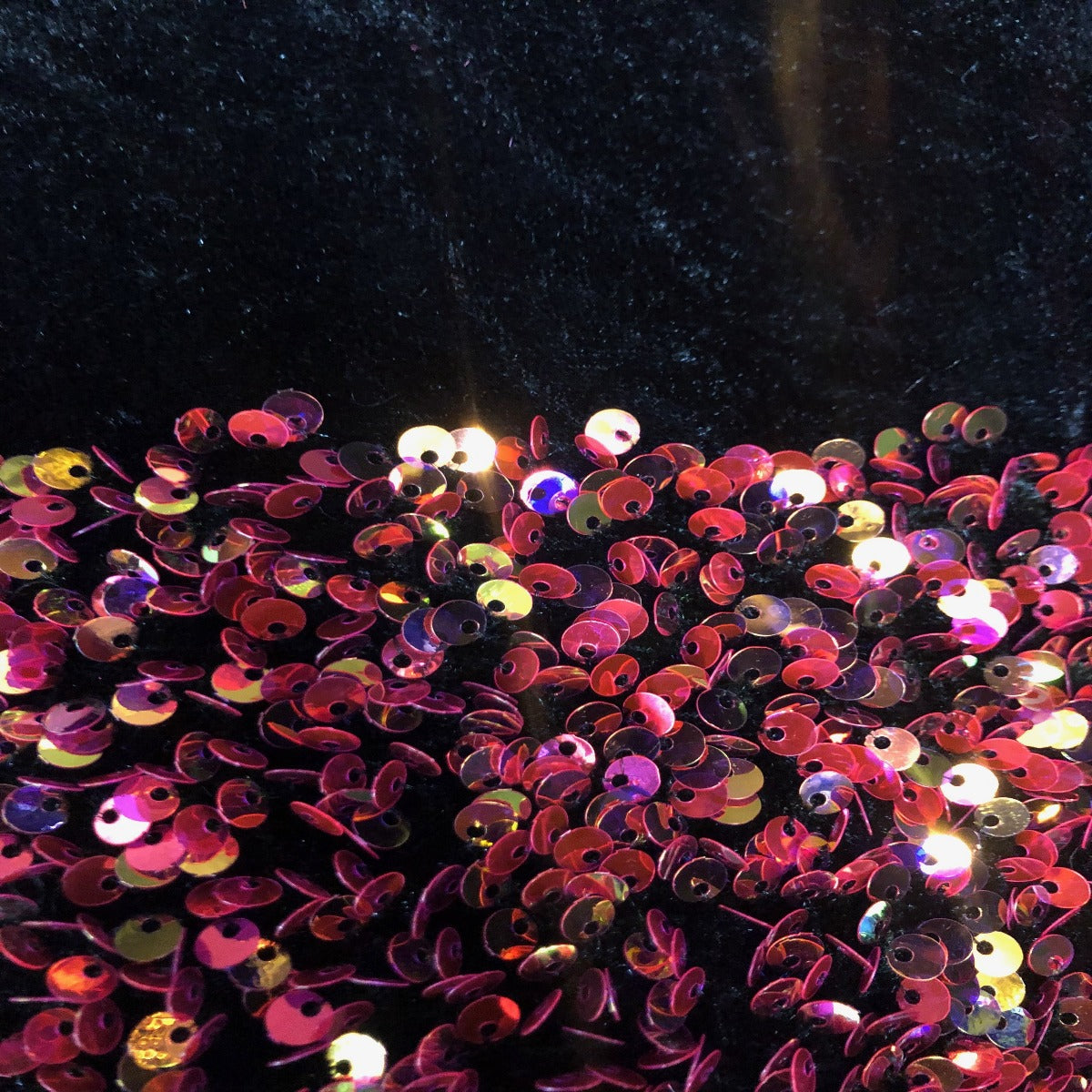 Sequins Embroidered Stretch Velvet Rodeo Fabric