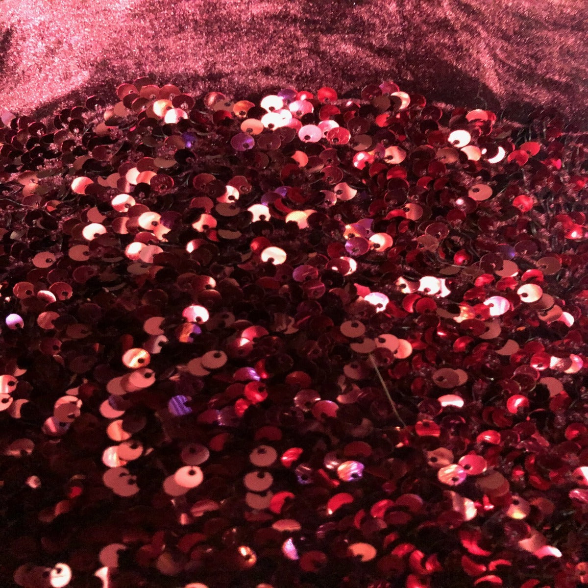 Sequins Embroidered Stretch Velvet Rodeo Fabric