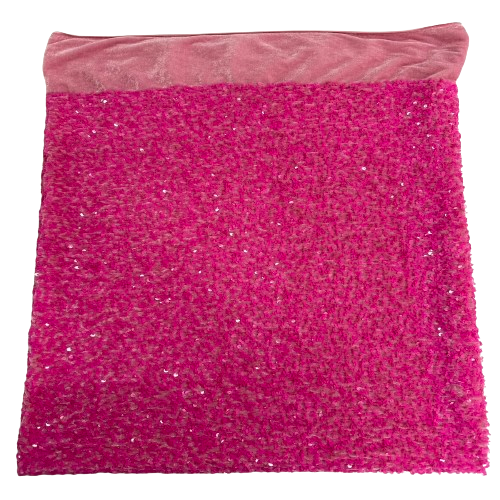 Sequins Embroidered Stretch Velvet Rodeo Fabric