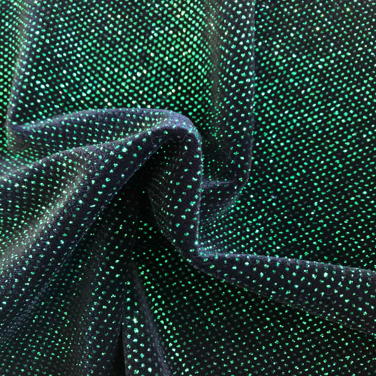 Sparkle Glitter Lurex Stretch Velvet Fabric