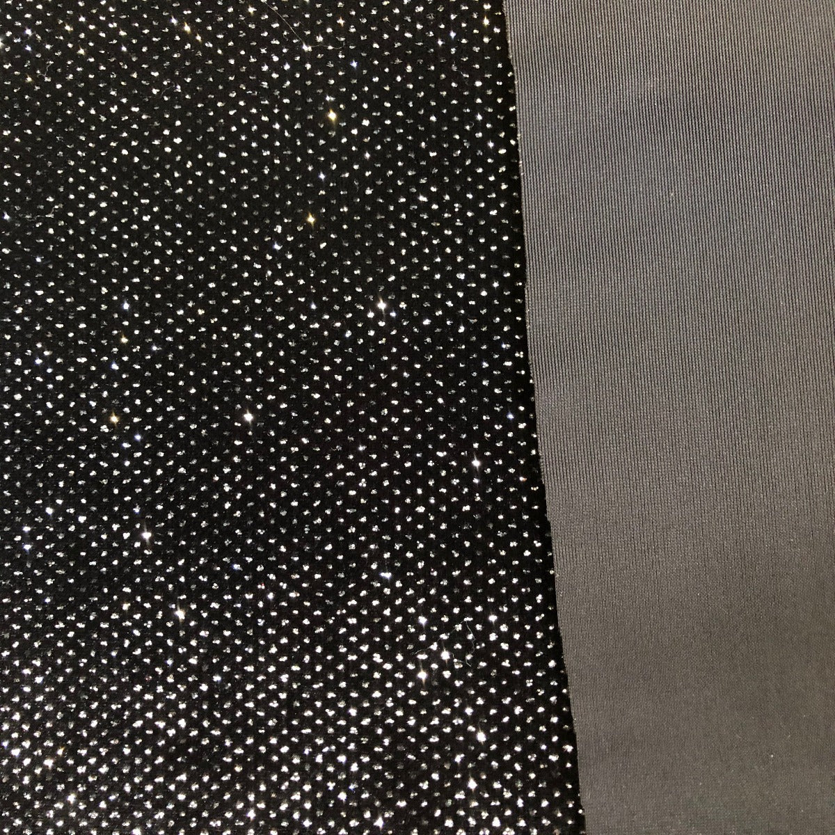 Sparkle Glitter Lurex Stretch Velvet Fabric
