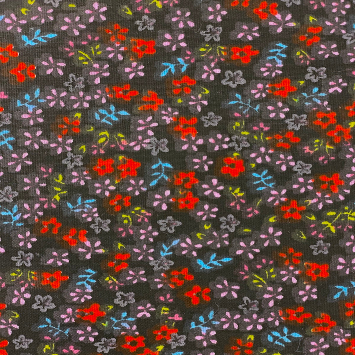 Small Floral Print Poly Cotton Fabric
