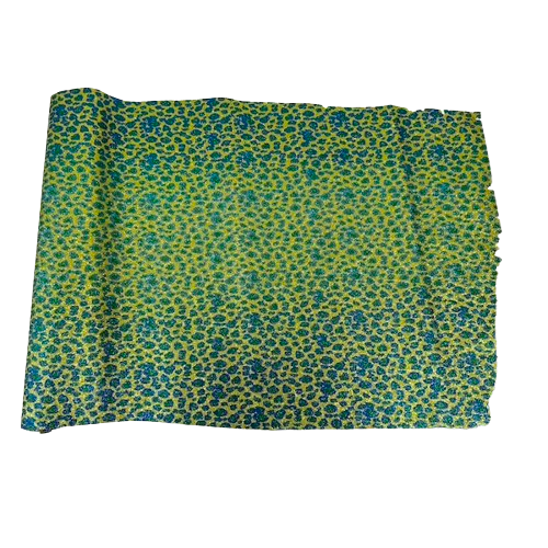 Leopard Print Glitter Canvas Vinyl Fabric