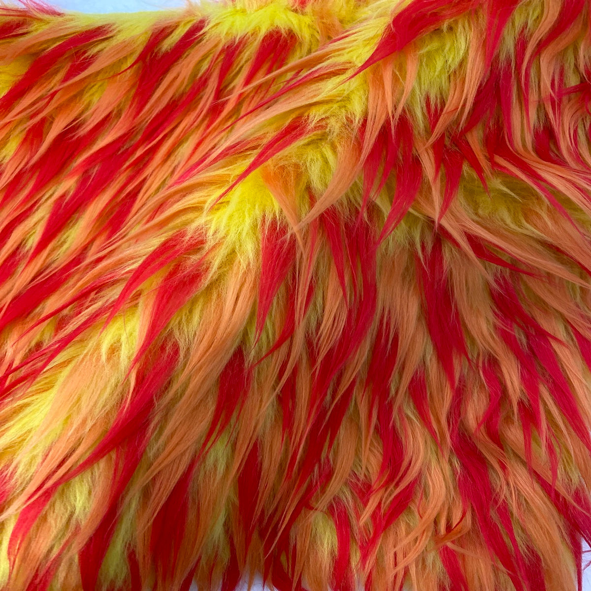 Three Spike Shaggy Faux Fur Fabric