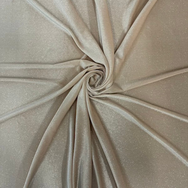 Misty Glitter Stretch Velvet Spandex Fabric