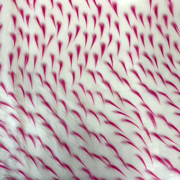 Two Tone Spike Shaggy Faux Fur Fabric