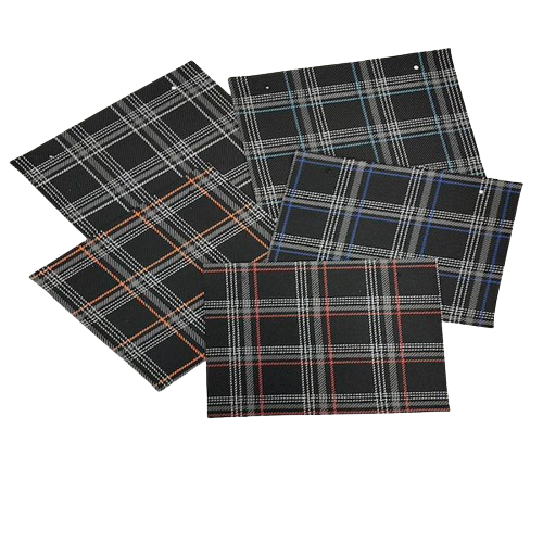 Plaid Acrylic Twill Upholstery Fabric