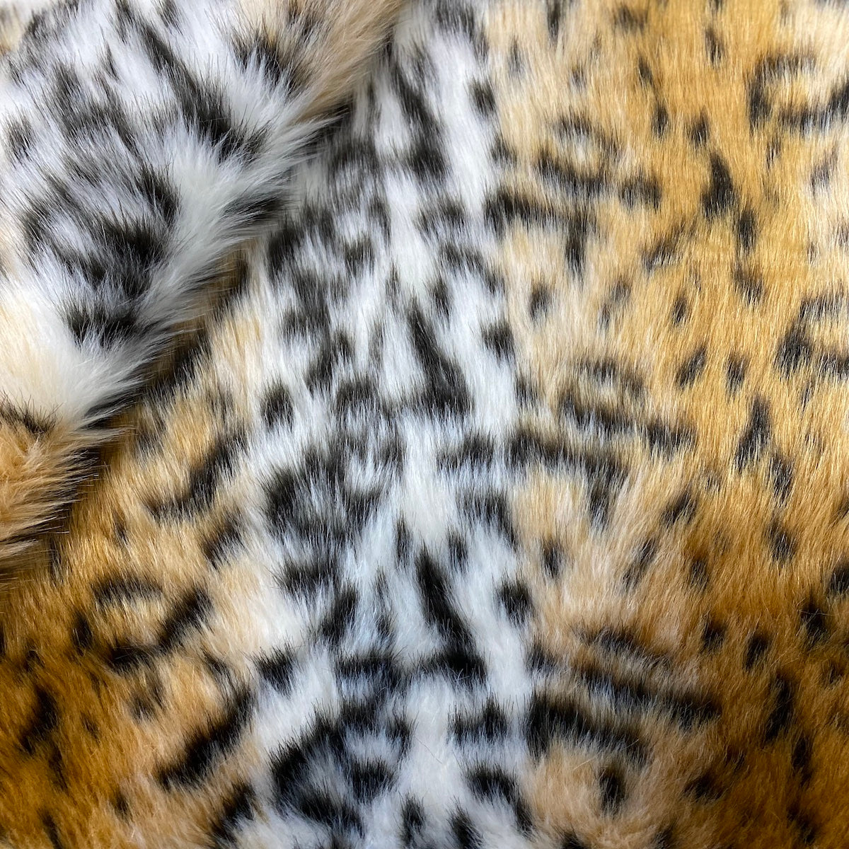 Leopard Print Faux Fur Fabric