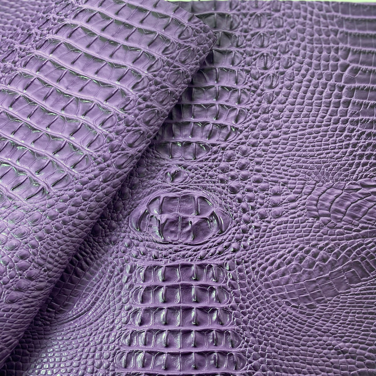 Amazon 3D Embossed Gator Faux Leather Vinyl Fabric