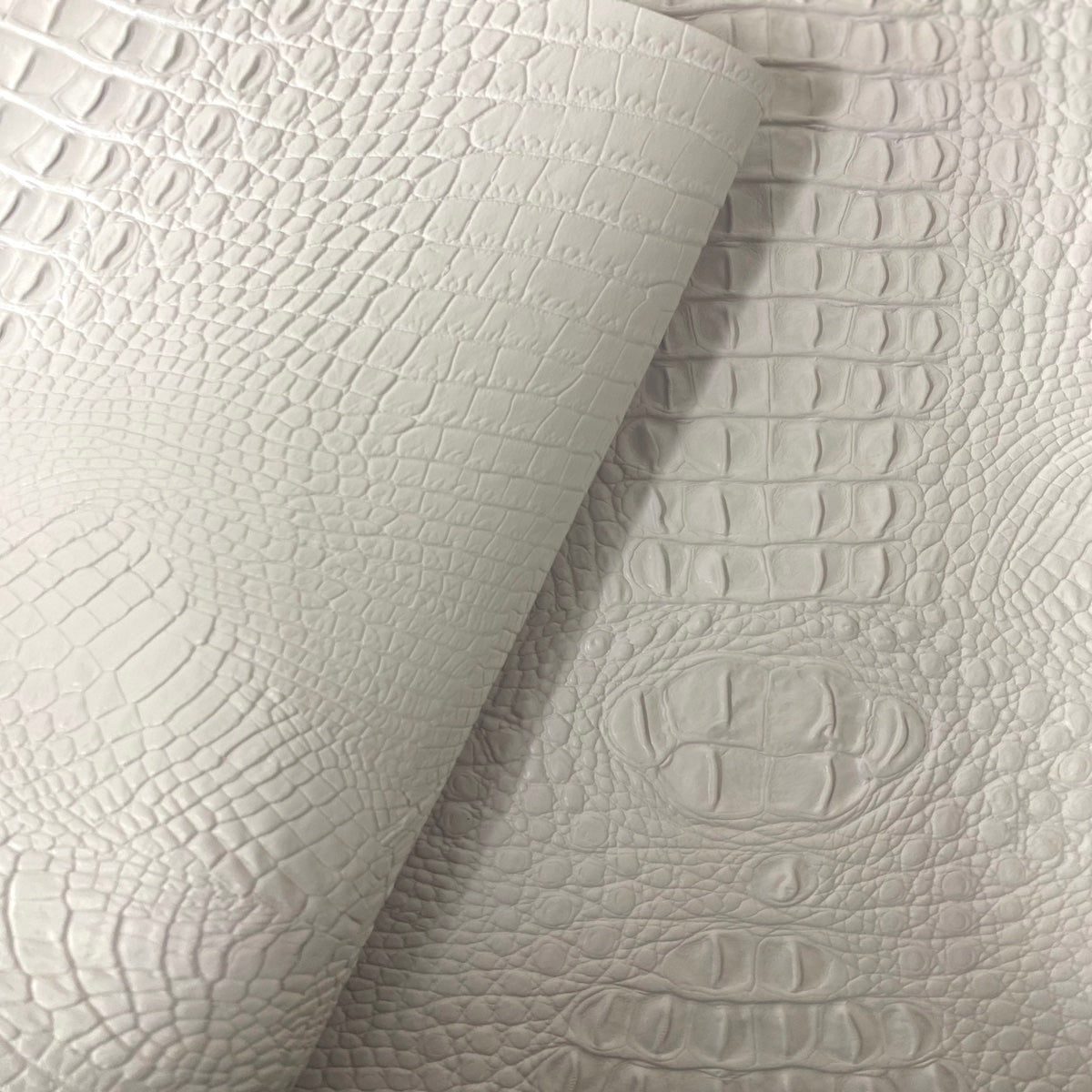 Amazon 3D Embossed Gator Faux Leather Vinyl Fabric