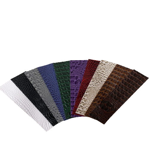 Amazon 3D Embossed Gator Faux Leather Vinyl Fabric