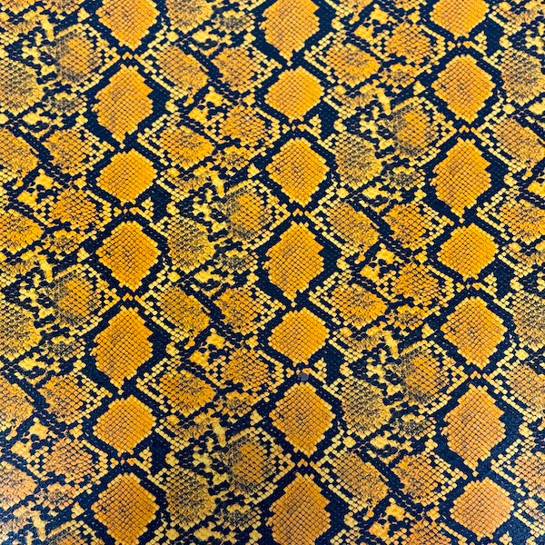 Caicos Snake Skin Faux Leather Vinyl Fabric