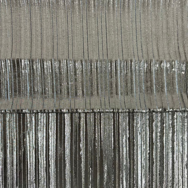 Metallic Pleated Foil Spandex Fabric