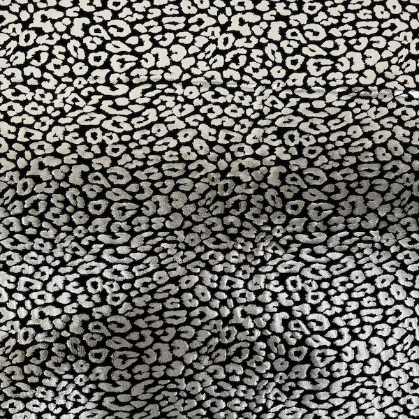 Sahara Leopard Foil Print Nylon Spandex Fabric